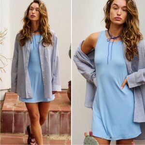 FP Beach Light Blue Sleeveless Dress